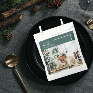 Modern Family Photo Christmas Favor Bag