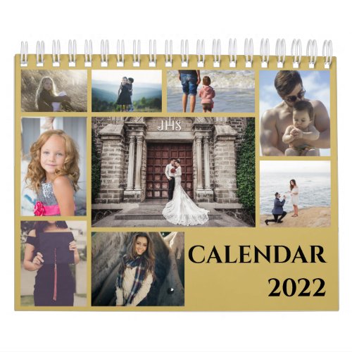 Modern Family Photo Collage 2022 Calendar