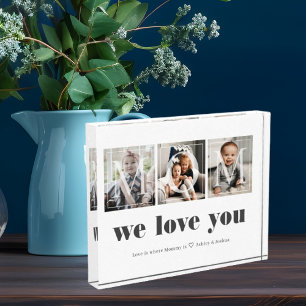 Modern Family Photo Collage for Mom Block