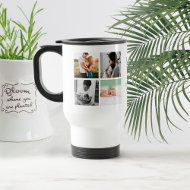 Modern Family photo collage instagram monogram Travel Mug