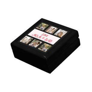 Modern Family Photo Collage Love  Gift Box