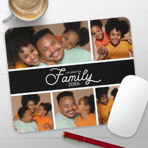 Modern Family Photo Collage Mouse Pad