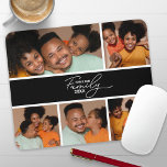 Modern Family Photo Collage Mouse Pad<br><div class="desc">Transform your workspace with a personalized mouse pad using this dynamic photo collage template. Effortlessly add your favorite pictures,  the year,  your family name,  and any custom text you desire. Make it uniquely yours!</div>