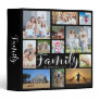 Modern FAMILY Photo Collage Photo Album Scrapbook 3 Ring Binder