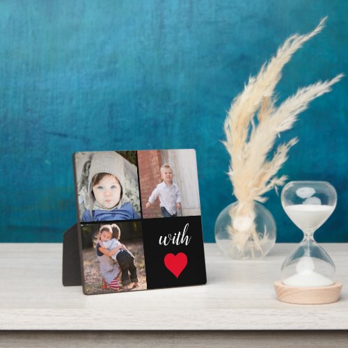 Modern Family Photo Collage Plaque