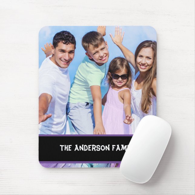 Modern Family Photo Customizable  Mouse Pad (With Mouse)