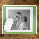 Modern  Family Photo Green Simple Lovely Gift Mouse Pad<br><div class="desc">Modern  Family Photo Green Simple Lovely Gift</div>