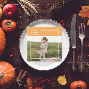 Modern Family Photo& Happy Thanksgiving Day Gift