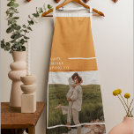 Modern Family Photo& Happy Thanksgiving Day Gift Apron<br><div class="desc">Modern Family Photo & Happy Thanksgiving
Best Gift For Your Friends And Family,  Personalized Thanksgiving Text With Autumn Colors.</div>