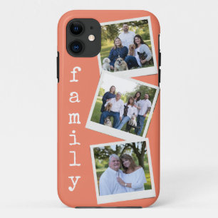 Modern Family Photo Instant Camera Frame Coral iPhone 11 Case