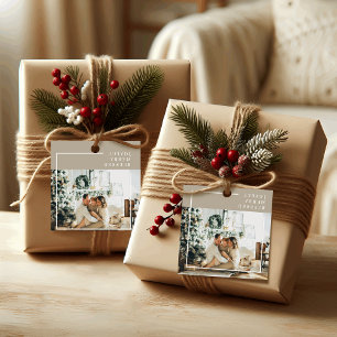 Modern Family Photo Joyful Merry Blessed Favor Tags