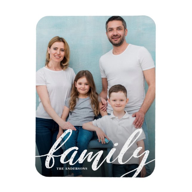 Modern Family Photo Magnet (Vertical)
