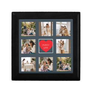 Modern Family Photo Personalized Gift Box Design