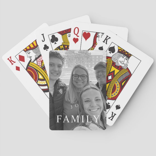 Modern Family Photo Poker Cards (Back)