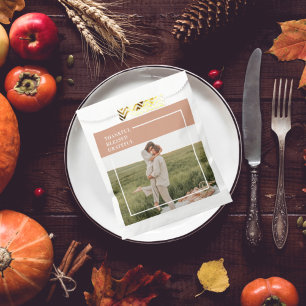 Modern Family Photo   Thankful Blessed Grateful Favor Bag