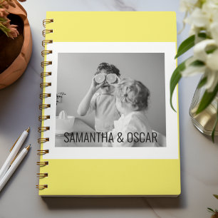 Modern Family Photo Yellow Simple Lovely Gift Planner