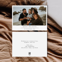 Modern Family Portrait Coastal Beach Christmas