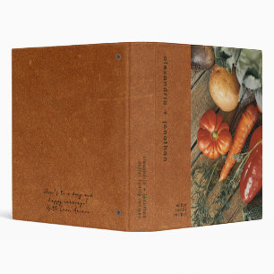 Modern Family Recipe Wedding Gift Message 3 Ring Binder