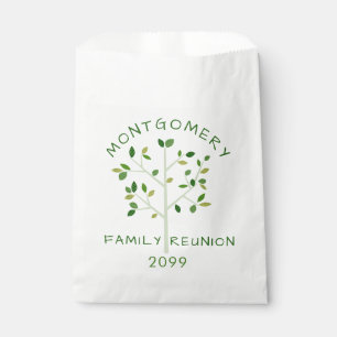 Modern Family Reunion Family Tree Personalized Favor Bag