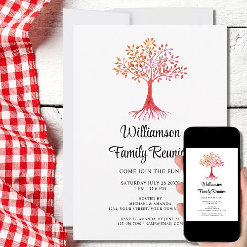Modern Family Reunion Invitation