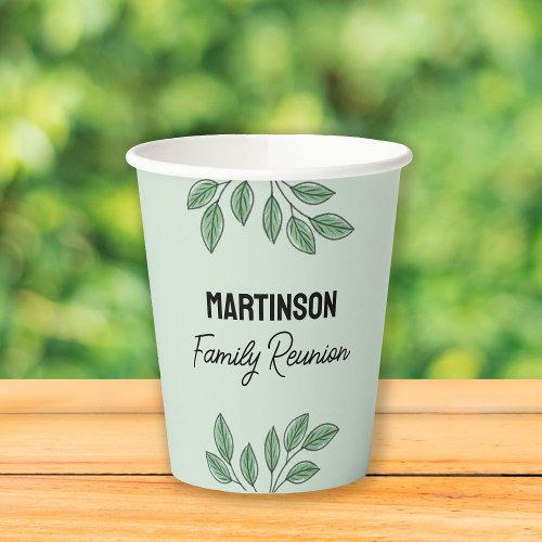 Modern Family Reunion Summer Tree Paper Cups