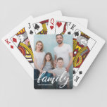 Modern Family Script Photo Playing Cards at Zazzle