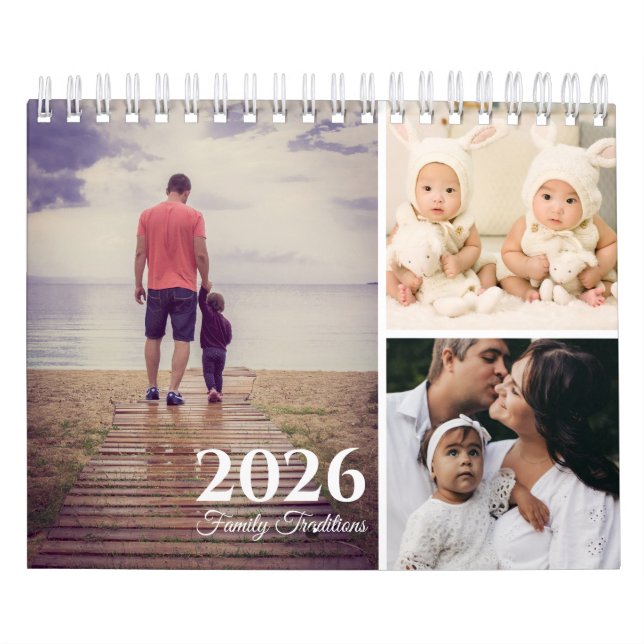 Modern Family Traditions Photo 2026 Calendar (Cover)