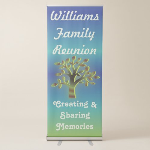 Modern Family Tree Reunion Banner