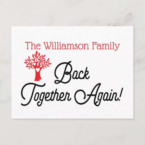 Modern Family Tree Reunion Invitation Postcard