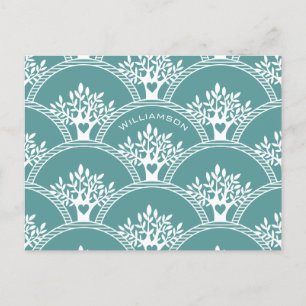 Modern Family Tree Reunion Postcard