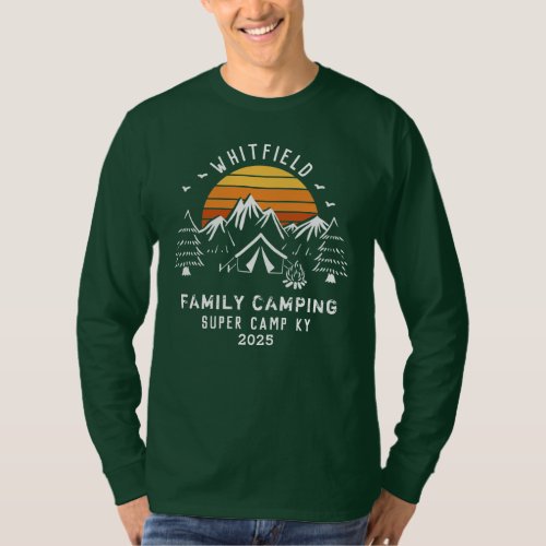 Modern Family Vacation Matching Camping T_Shirt