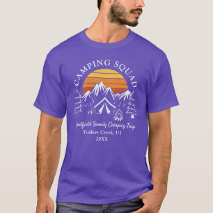 Modern Family Vacation Matching Dad Camping T-Shirt