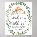 Modern Farm Welcome Sign Farm Welcome Poster at Zazzle