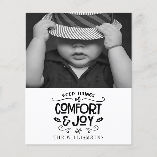 Modern Farmhouse | Black and White Budget Card  (Front)