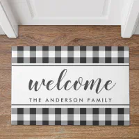 Welcome Mats for Front Door Farmhouse Home Door Mat Rustic Quote Wreath  Doormat