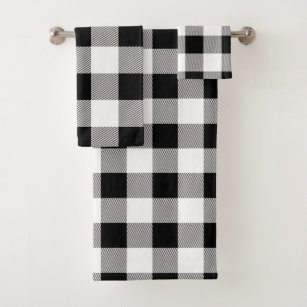 Rustic Geometric Beige Checkered 3 Piece Bath Towels Set, Simple Buffalo  Plaid Soft & Absorbent Towel for Bathroom, Hotel (1 Bath Towel 30x60, 1  Hand
