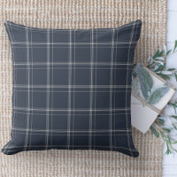 Modern Farmhouse Blue And White Plaid Couch