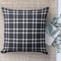 Modern Farmhouse Blue And White Plaid Couch Throw Pillow Zazzle