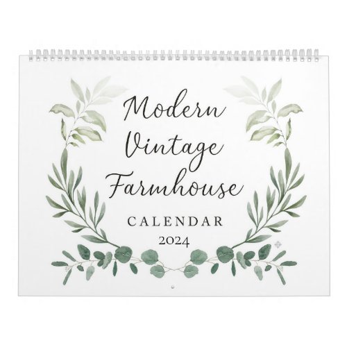 Modern Farmhouse Calendar 2024
