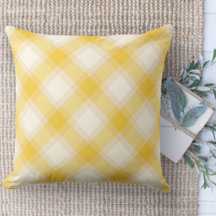 Modern Farmhouse Colorful Yellow Plaid Couch
