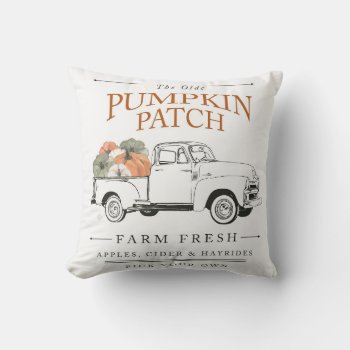 Modern Farmhouse Fall Truck Pillow by GIFTSBYHEATHERMYERS at Zazzle