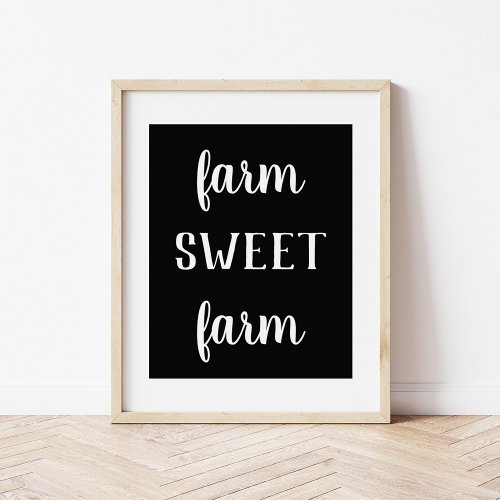 Modern Farmhouse Farm Sweet Farm Print