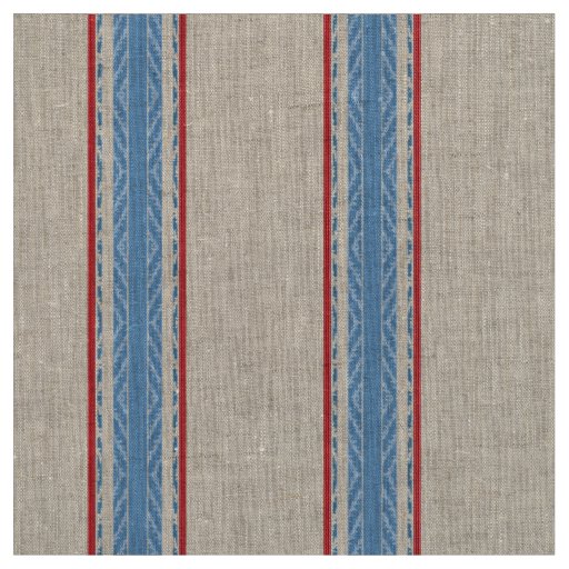 Modern Farmhouse Feed Sack Stripe/Ticking Blue Fabric