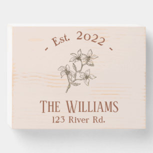 Modern Farmhouse First Home Custom Wooden Box Sign