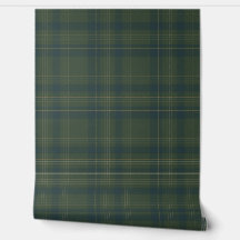 Modern Farmhouse Green Plaid Rustic Lodge Cabin 
