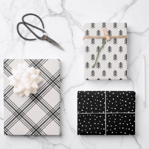 Modern Farmhouse holiday wrapping paper