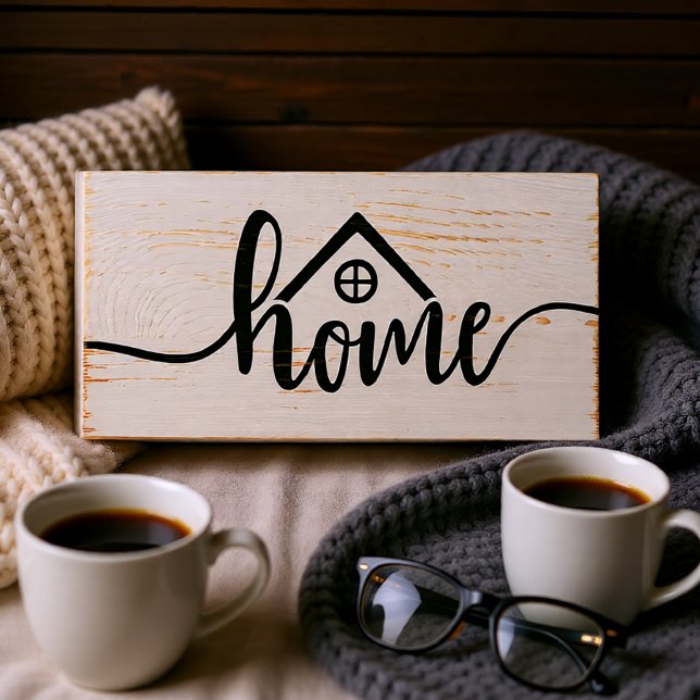 Modern Farmhouse Home Script Sign (Modern Farmhouse Home Script Sign)