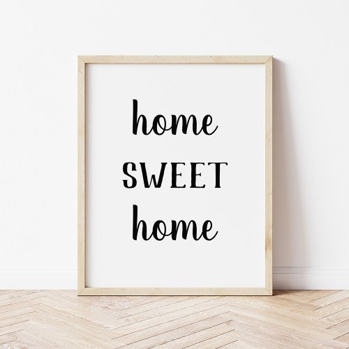 Modern Farmhouse Home Sweet Home Print