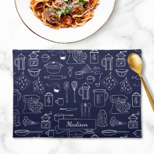 Modern Farmhouse Kitchen Cooking Utensils Cloth Placemat
