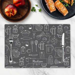 Modern Farmhouse Kitchen Cooking Utensils Placemat